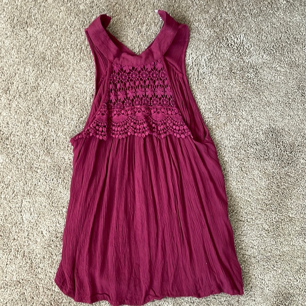 Selling a Charlotte Russe tank burgundy tank top! Size small only wore twice